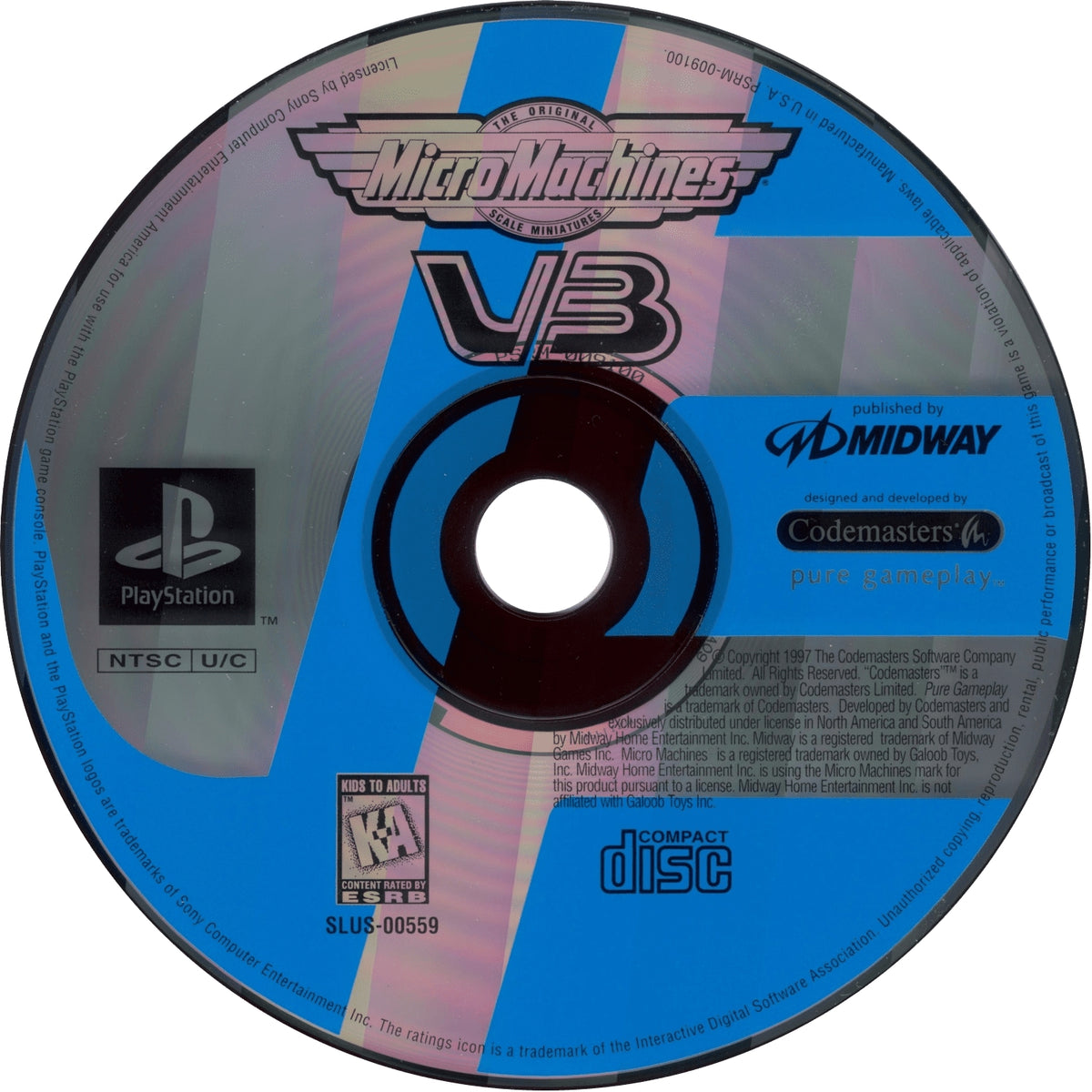 Micro Machines V3 Playstation - Video Game - Used - CaveGamers - Image 3