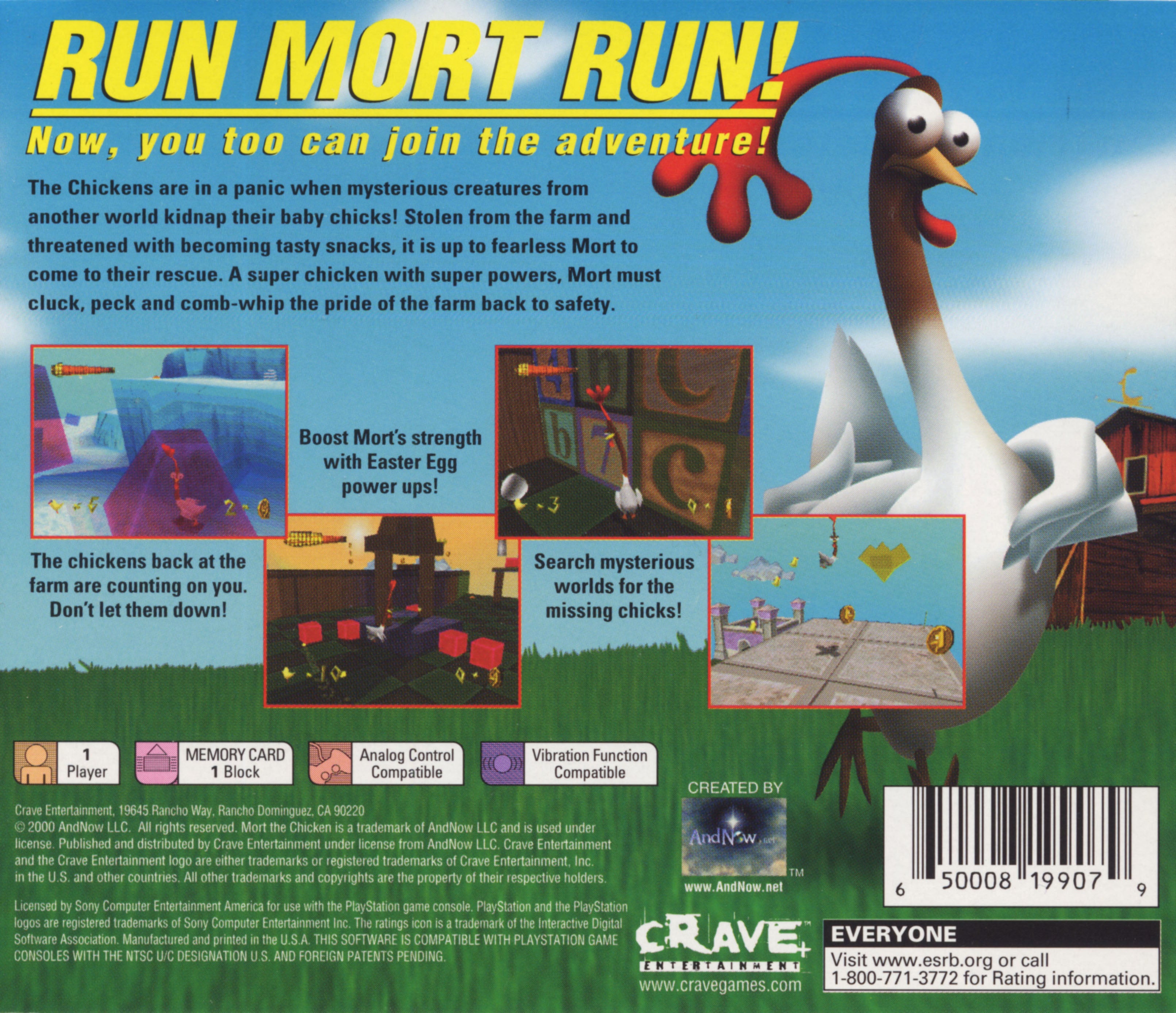Mort the Chicken Playstation - Video Game - Used - CaveGamers - Image 2