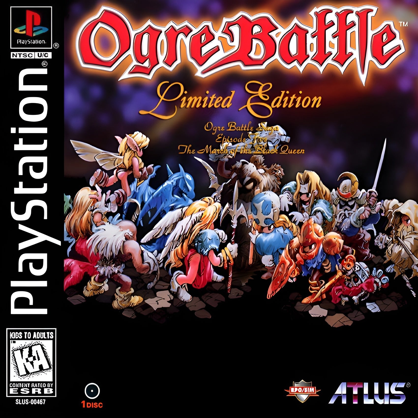 Ogre Battle Playstation - Video Game - Used - CaveGamers