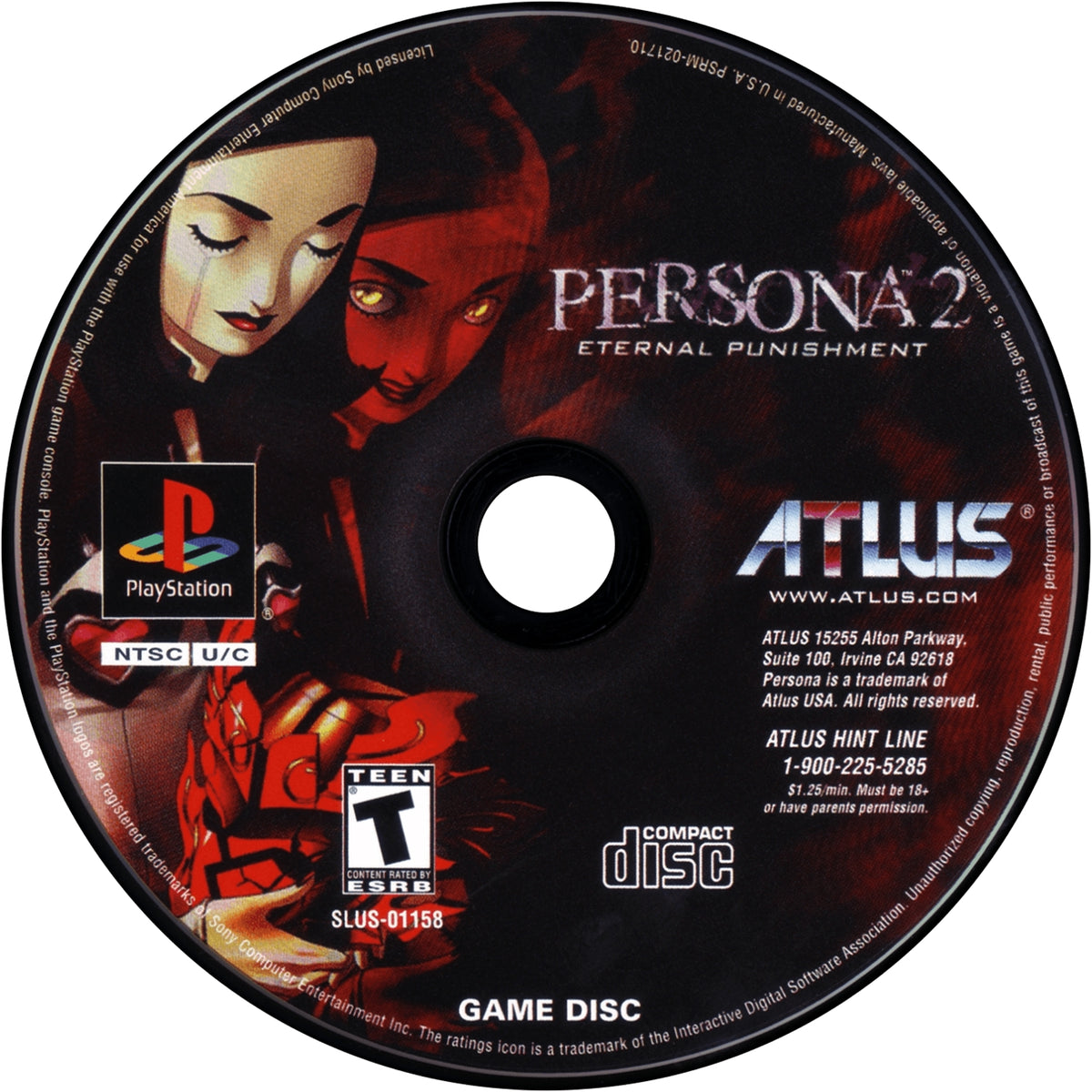 Persona 2 Eternal Punishment Playstation - Video Game - Used - CaveGamers - Image 3