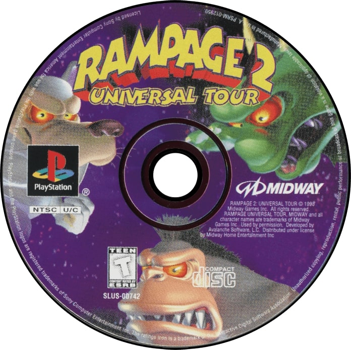 Rampage 2 Universal Tour Playstation - Video Game - Used - CaveGamers - Image 3