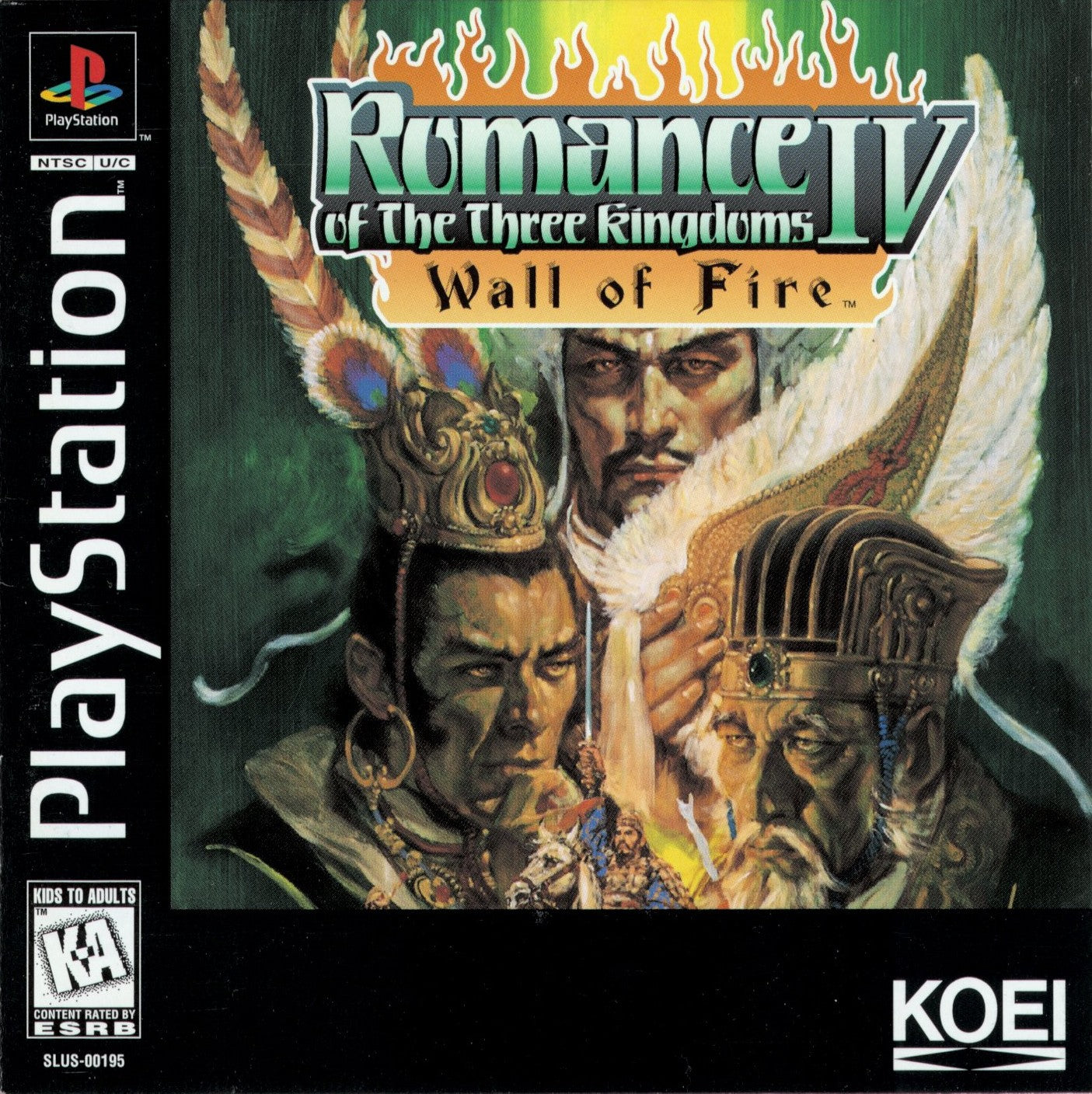 Romance of the Three Kingdoms IV Wall of Fire Playstation - Video Game - Used - CaveGamers