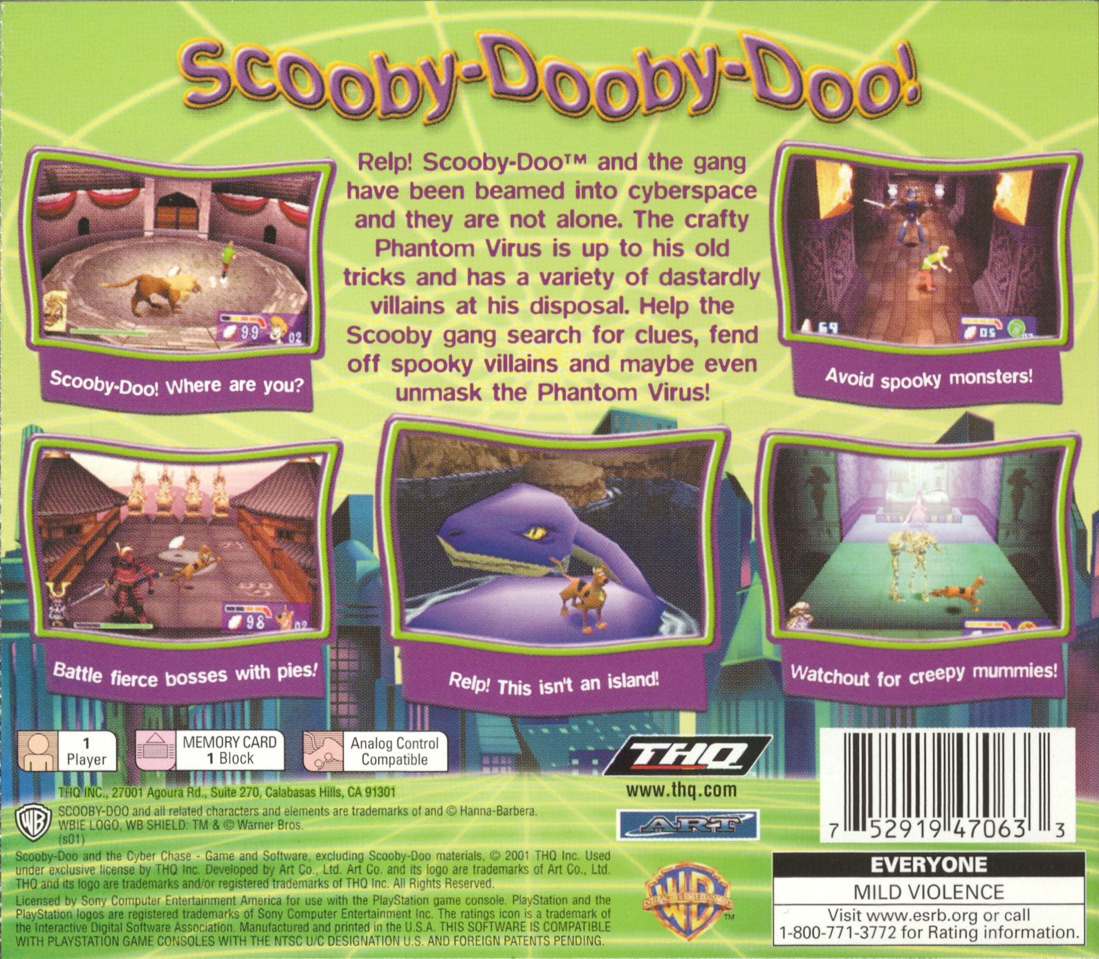 Scooby Doo Cyber Chase Playstation - Video Game - Used - CaveGamers - Image 2
