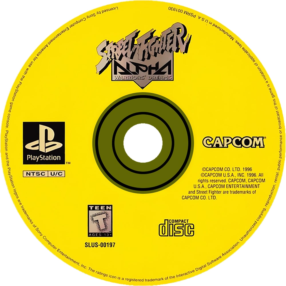 Street Fighter Alpha Warriors' Dreams Playstation - Video Game - Used - CaveGamers - Image 3