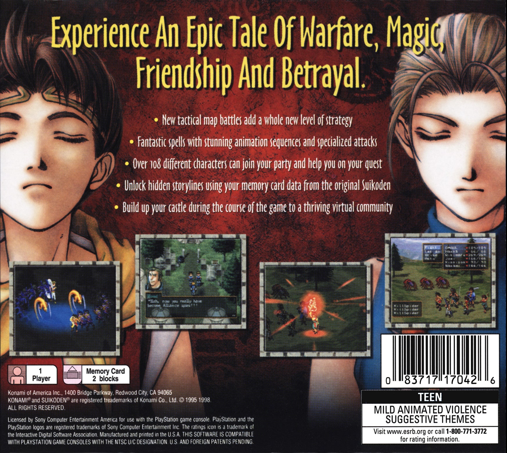 Suikoden II Playstation - Video Game - Used - CaveGamers - Image 2