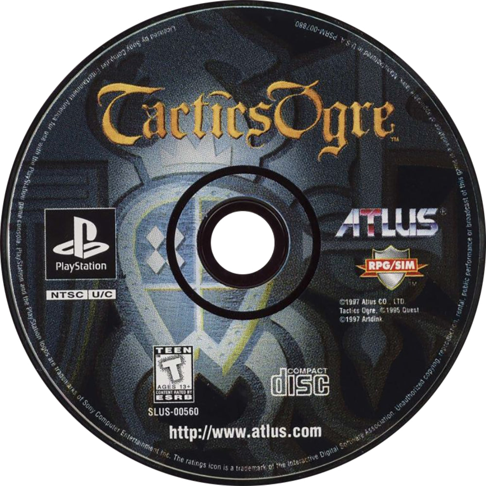 Tactics Ogre Playstation - Video Game - Used - CaveGamers - Image 3