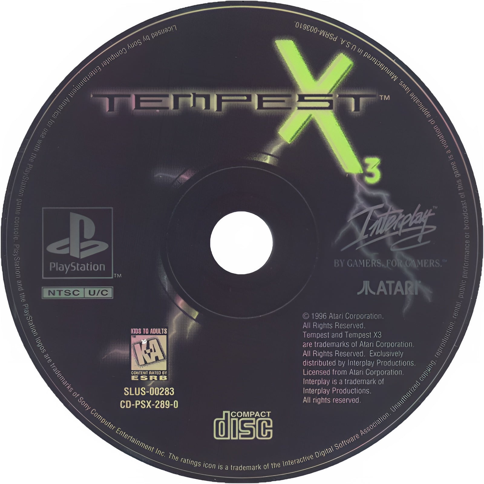Tempest X3 An Inter-Galactic Battle Zone Playstation - Video Game - Used - CaveGamers - Image 3