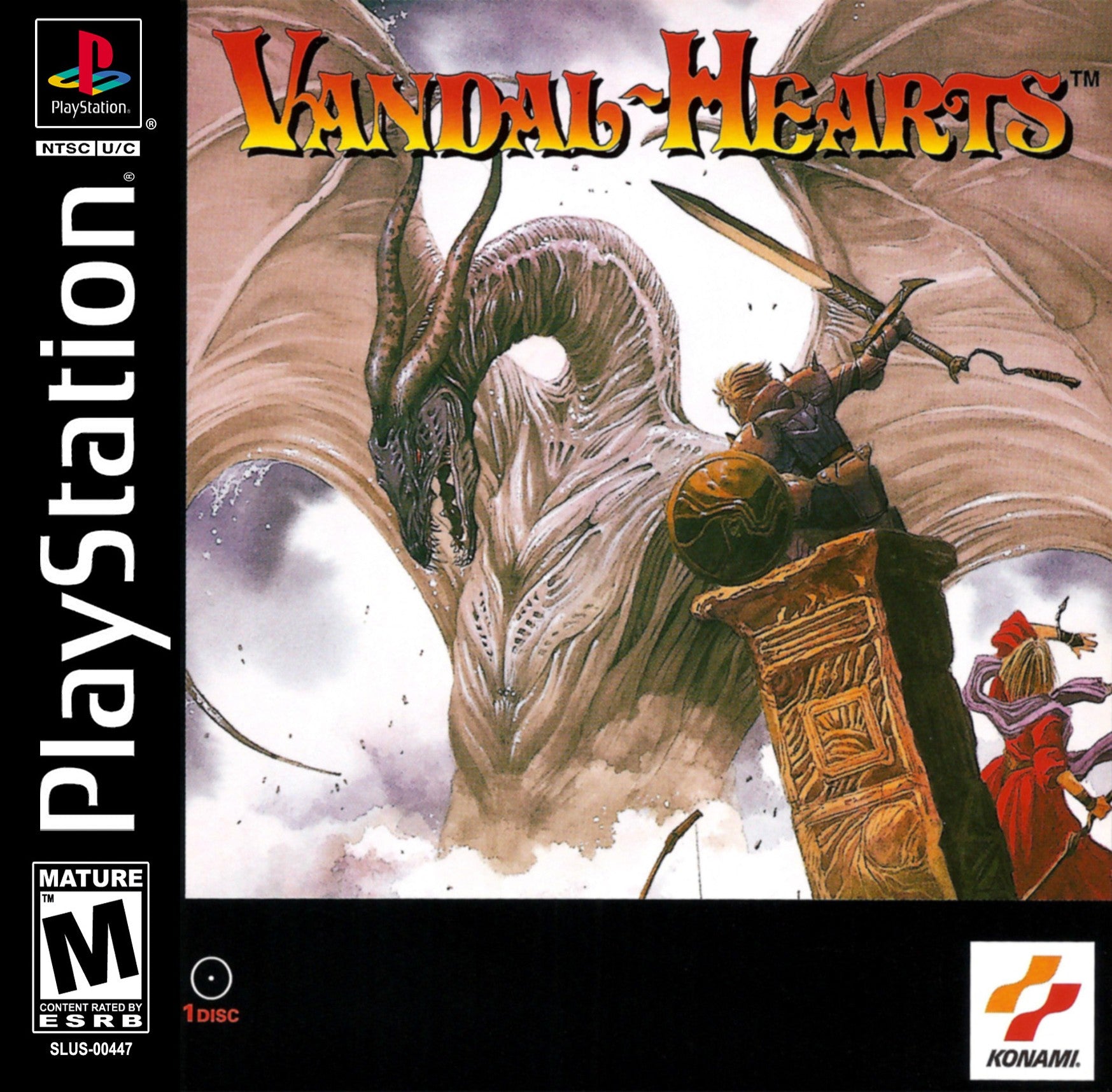 Vandal Hearts Playstation - Video Game - Used - CaveGamers