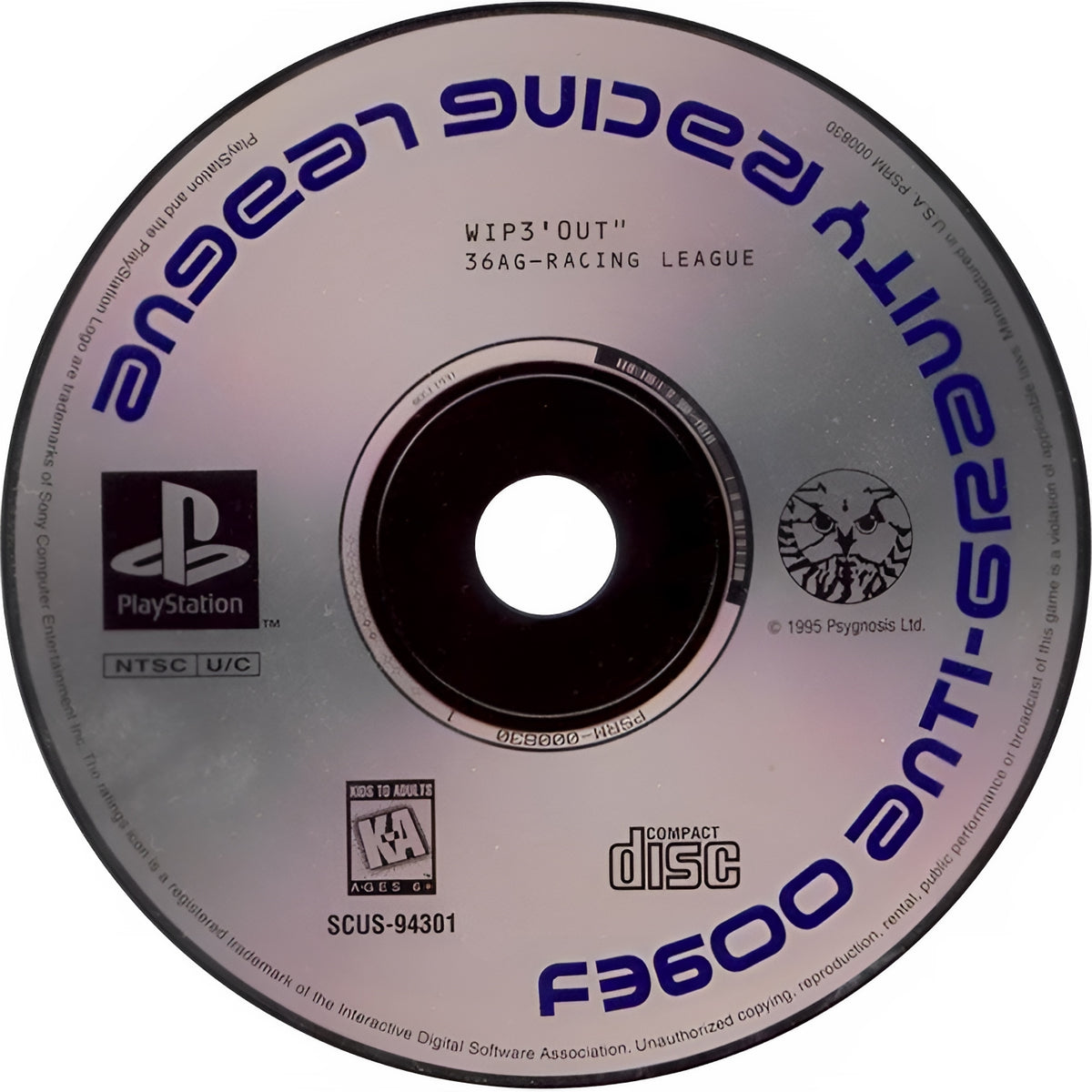 Wipeout Playstation - Video Game - Used - CaveGamers - Image 3