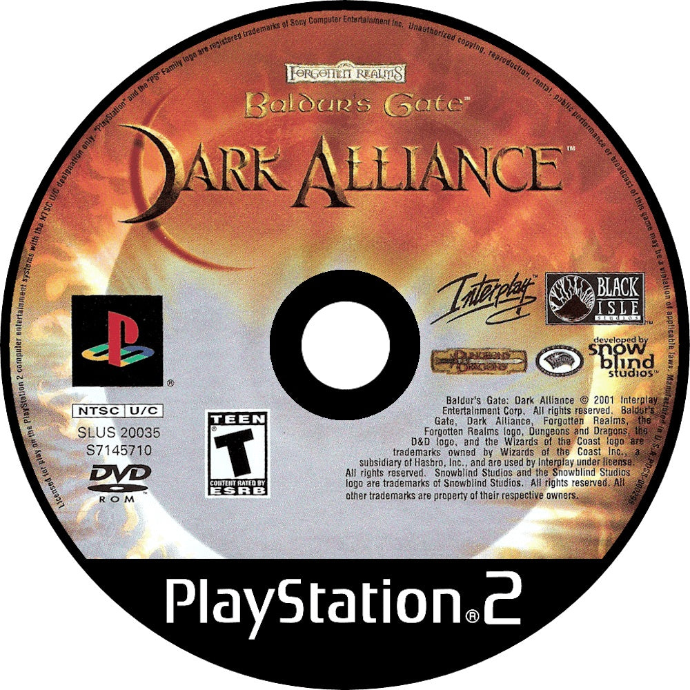 Baldur's Gate Dark Alliance PS2 - Video Game - Used - CaveGamers - Image 3