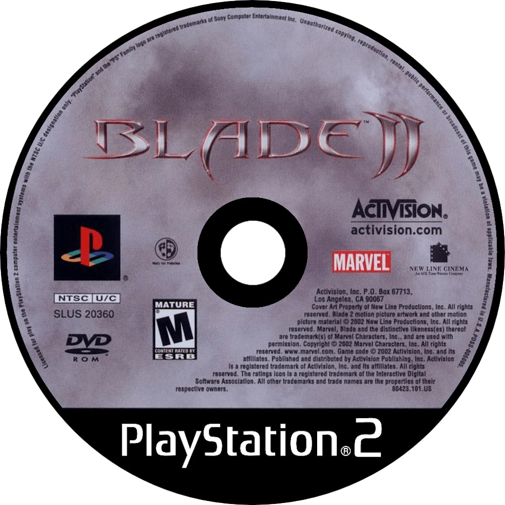 Blade II PS2 - Video Game - Used - CaveGamers - Image 3