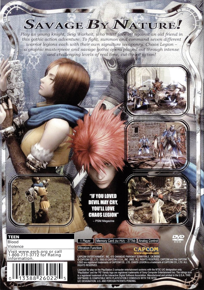 Chaos Legion PS2 - Video Game - Used - CaveGamers - Image 2