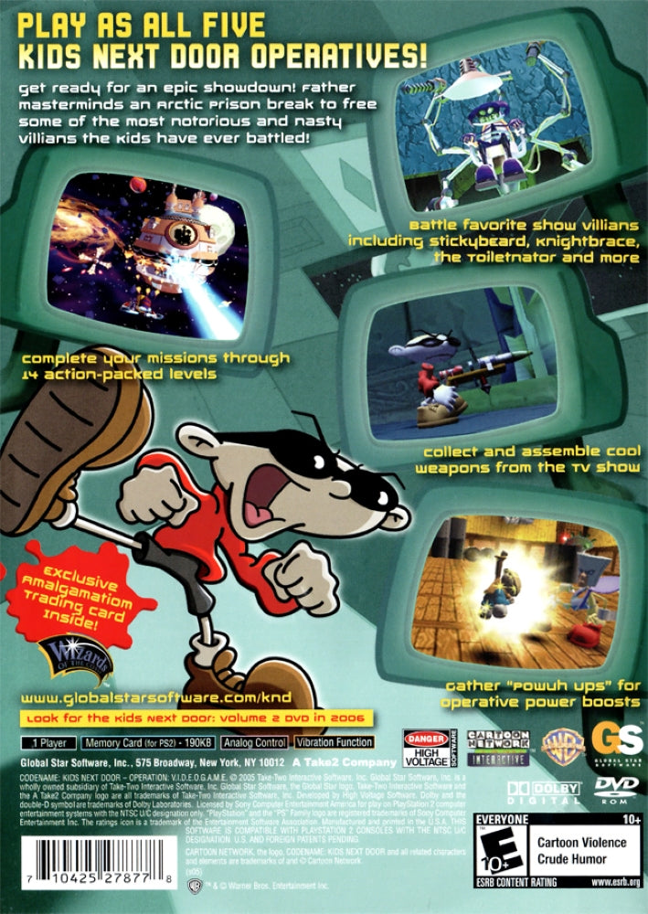 Codename Kids Next Door Operation VIDEOGAME PS2 - Video Game - Used - CaveGamers - Image 2