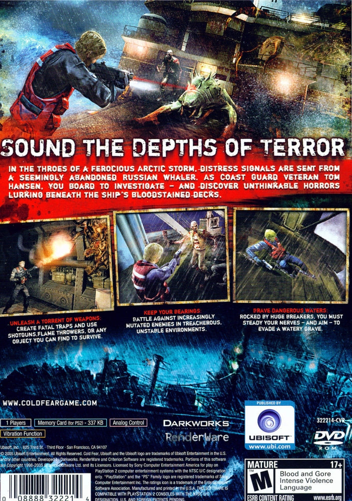 Cold Fear PS2 - Video Game - Used - CaveGamers - Image 2