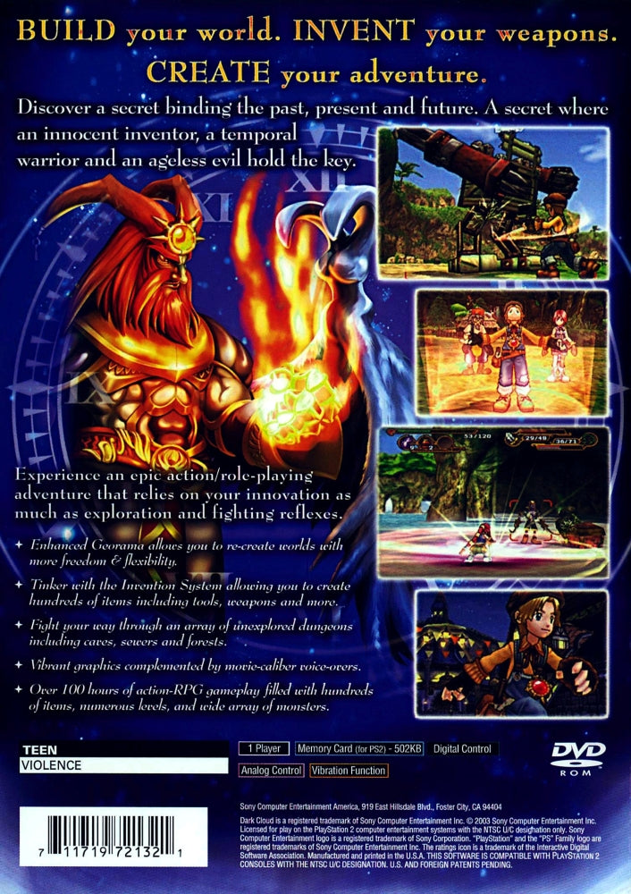 Dark Cloud 2 PS2 - Video Game - Used - CaveGamers - Image 2