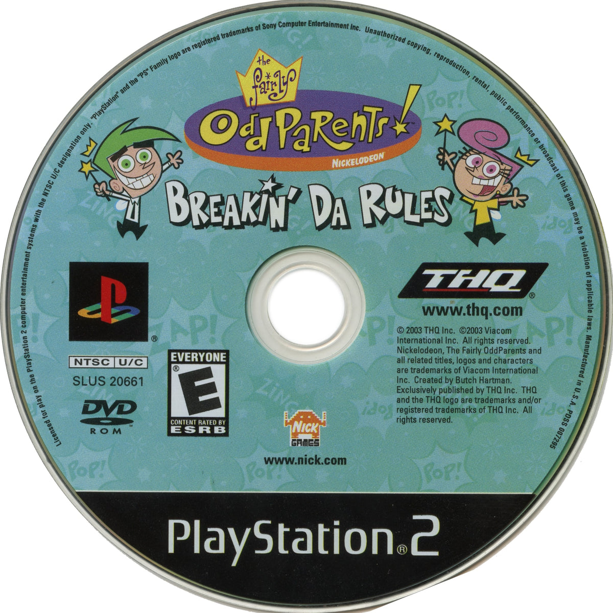 Fairly Odd Parents: Breakin' Da Rules PS2 - Video Game - Used - CaveGamers - Image 3
