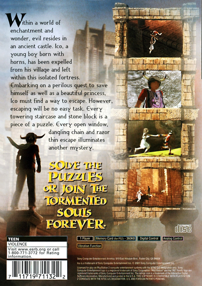 Ico PS2 - Video Game - Used - CaveGamers - Image 2