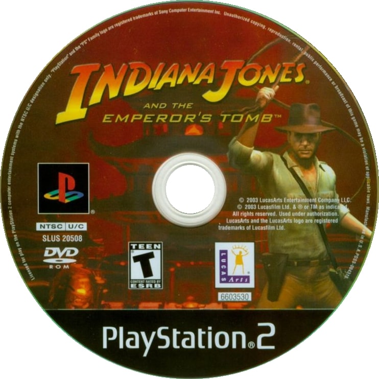 Indiana Jones and the Emperor's Tomb PS2 - Video Game - Used - CaveGamers - Image 3