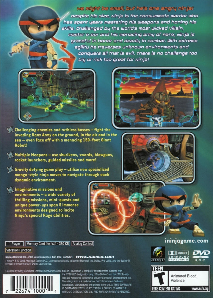 I-Ninja PS2 - Video Game - Used - CaveGamers - Image 2