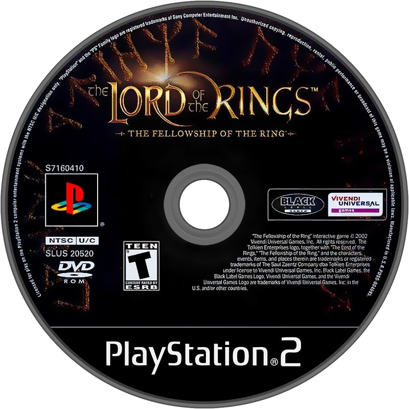 The Lord of the Rings: Fellowship of the Ring PS2 - Video Game - Used - CaveGamers - Image 3
