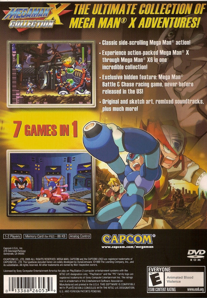 Mega Man X Collection PS2 - Video Game - Used - CaveGamers - Image 2