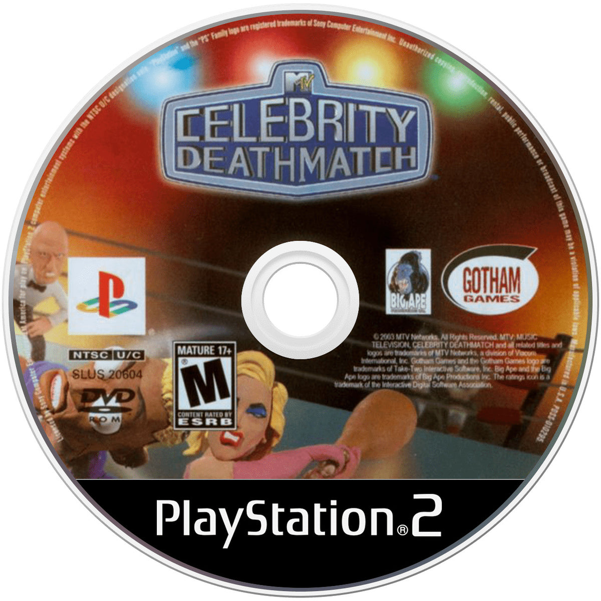 MTV Celebrity Deathmatch PS2 - Video Game - Used - CaveGamers - Image 3