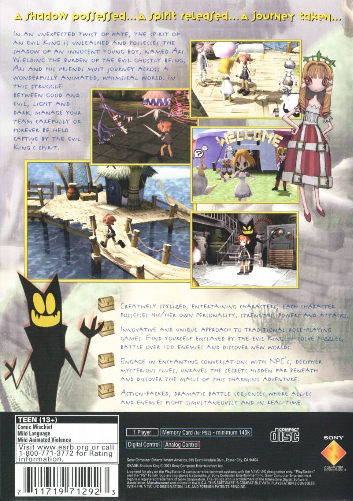 Okage: Shadow King PS2 - Video Game - Used - CaveGamers - Image 2