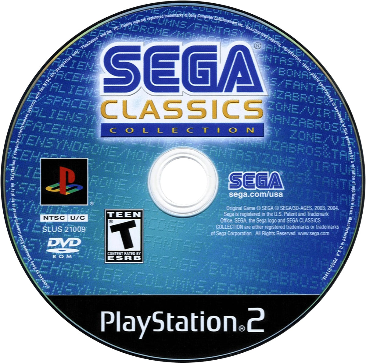 Sega Classics Collection PS2 - Video Game - Used - CaveGamers - Image 3