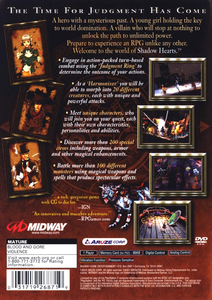 Shadow Hearts PS2 - Video Game - Used - CaveGamers - Image 2