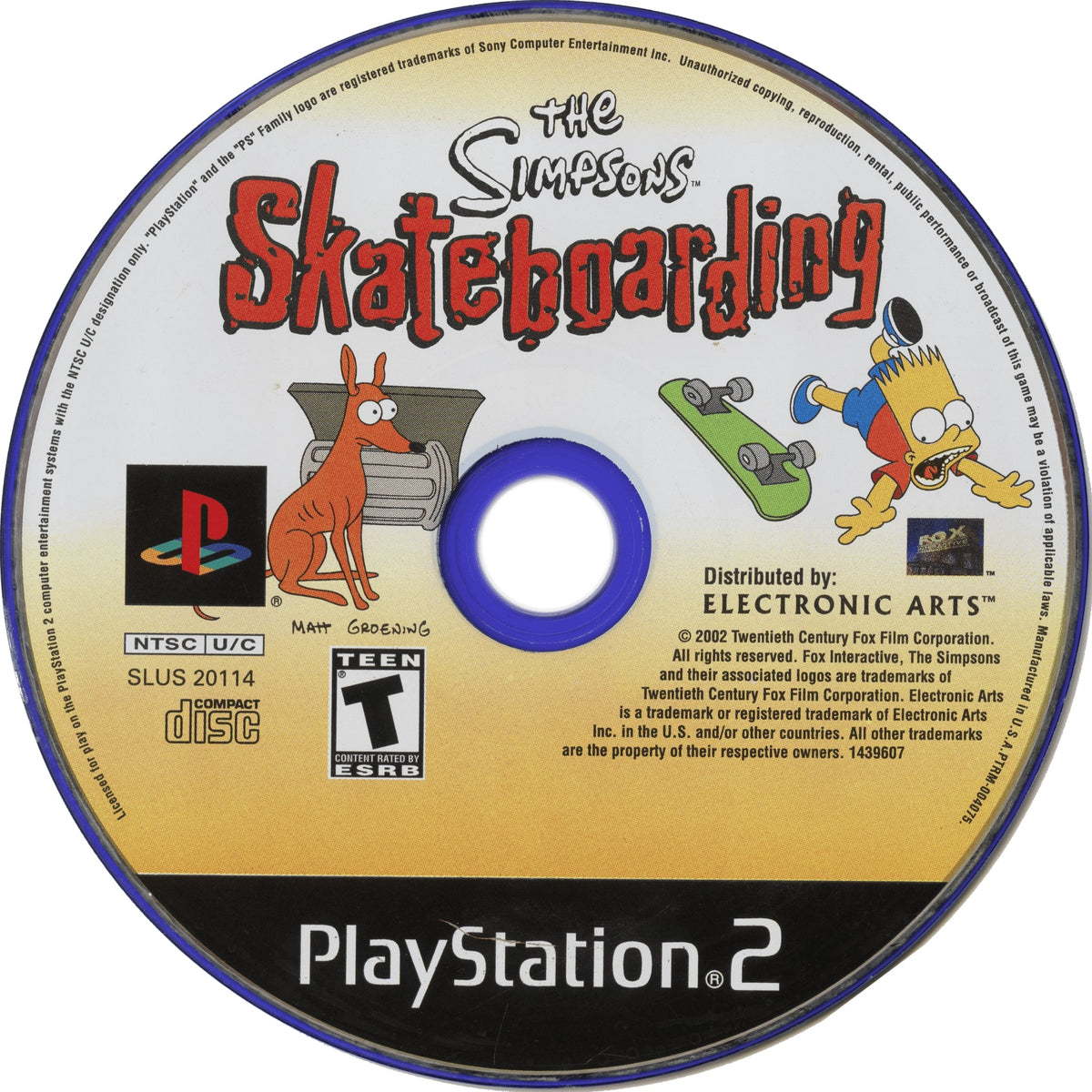 The Simpsons Skateboarding PS2 - Video Game - Used - CaveGamers - Image 3