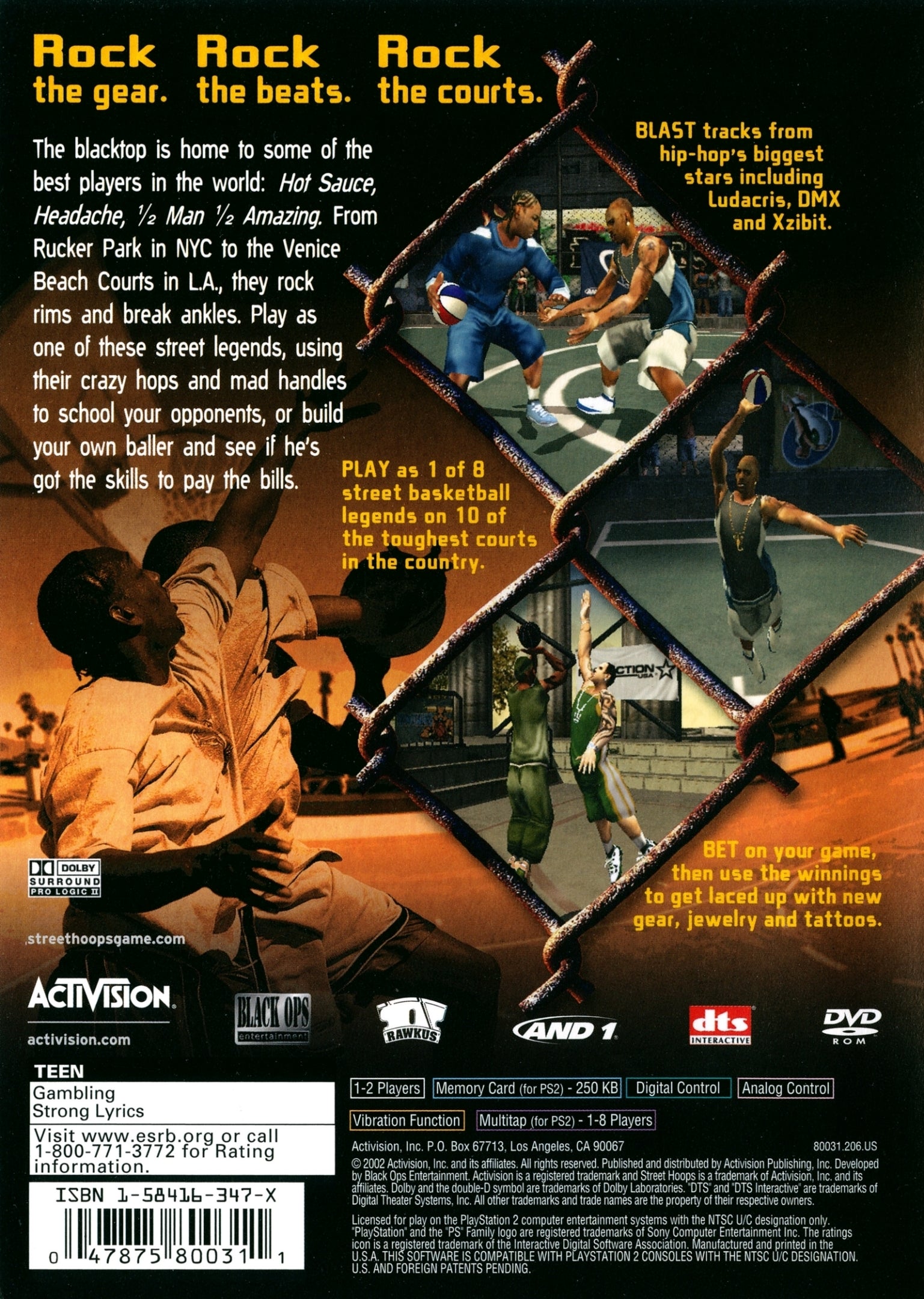 Street Hoops PS2 - Video Game - Used - CaveGamers - Image 2