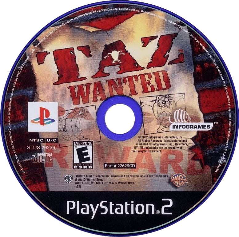 Taz Wanted PS2 - Video Game - Used - CaveGamers - Image 3