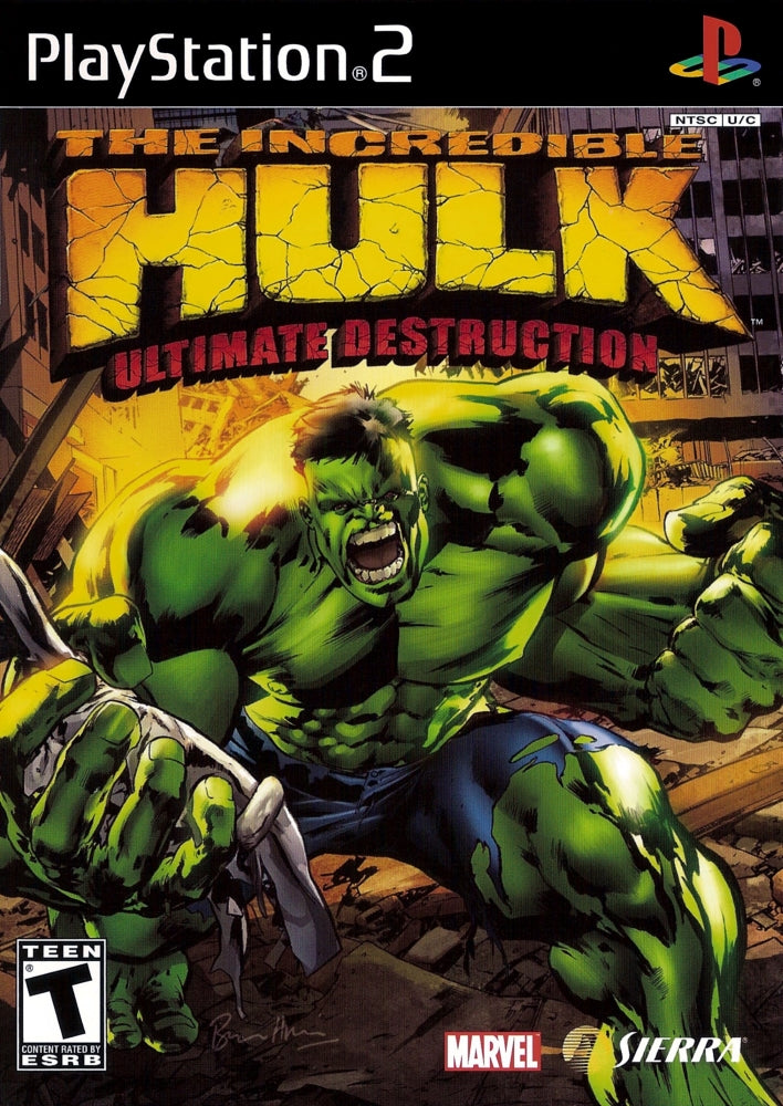 The Incredible Hulk Ultimate Destruction PS2 - Video Game - Used - CaveGamers