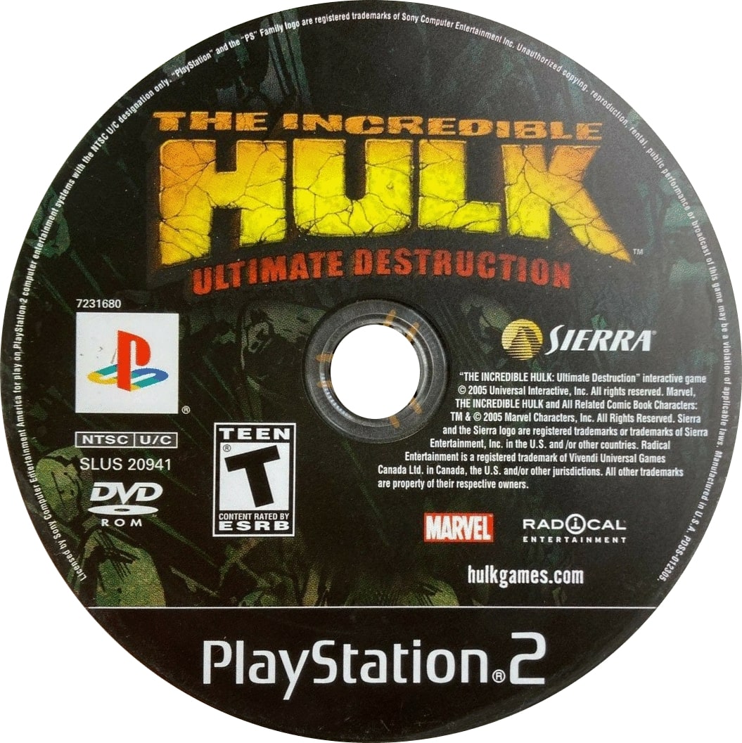 The Incredible Hulk Ultimate Destruction PS2 - Video Game - Used - CaveGamers - Image 3
