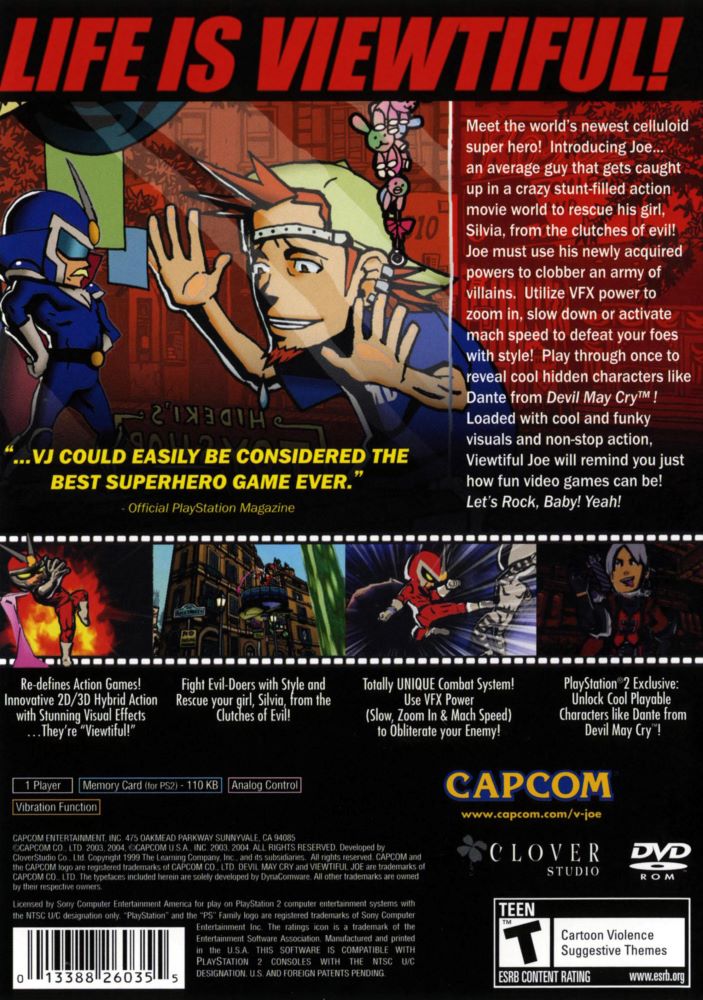 Viewtiful Joe PS2 - Video Game - Used - CaveGamers - Image 2