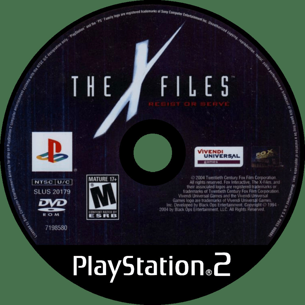 The X-Files: Resist or Serve PS2 - Video Game - Used - CaveGamers - Image 3