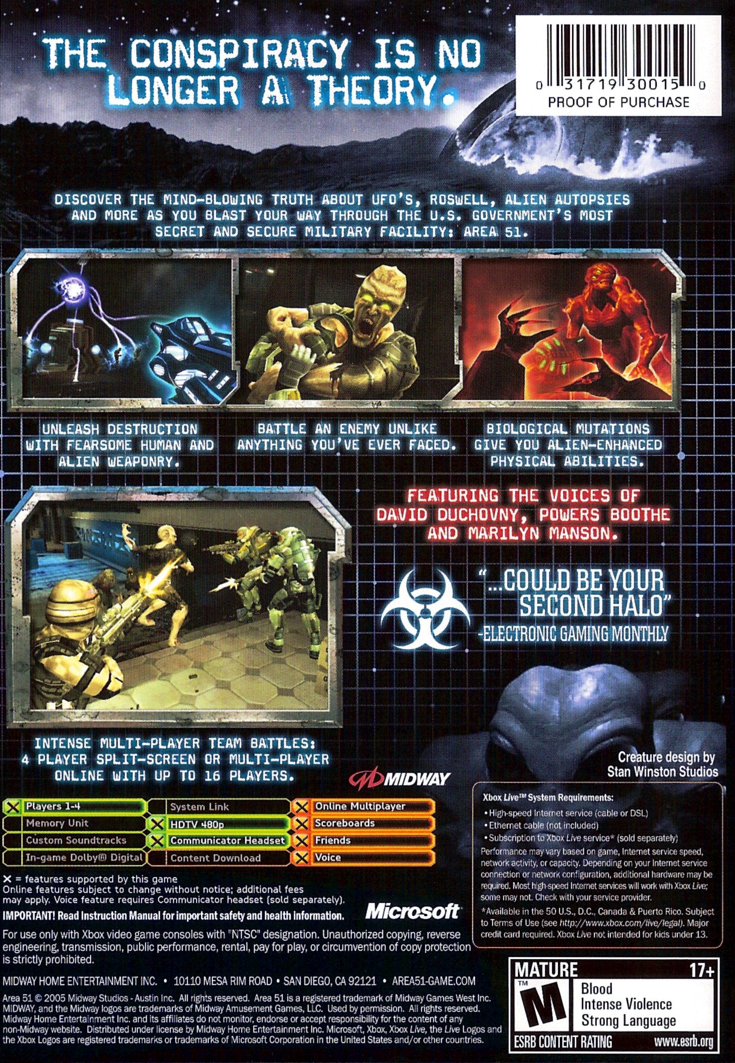Area 51 Xbox - Video Game - Used - CaveGamers - Image 2