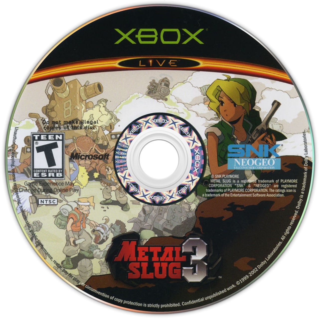Metal Slug 3 Xbox - Video Game - Used - CaveGamers - Image 3