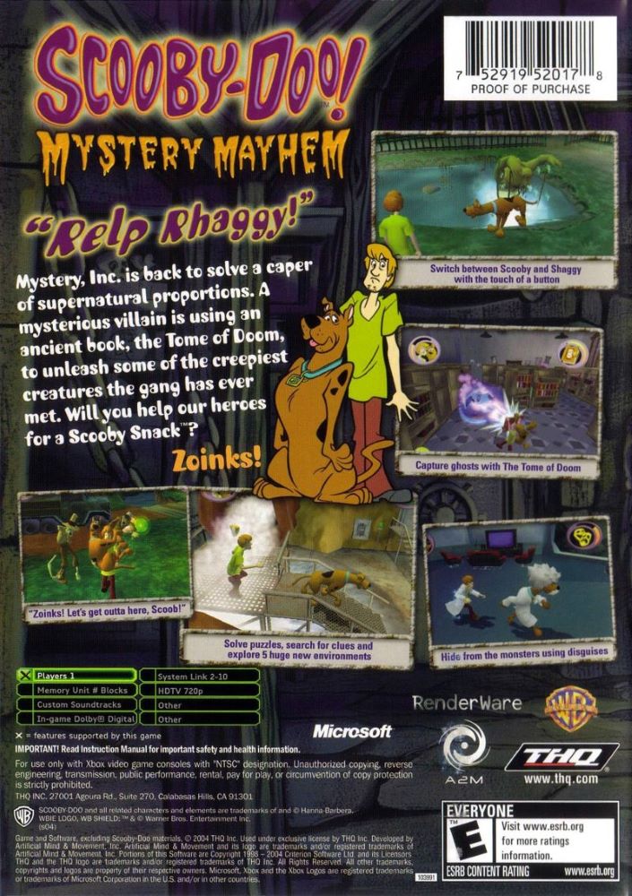 Scooby Doo Mystery Mayhem Xbox - Video Game - Used - CaveGamers - Image 2