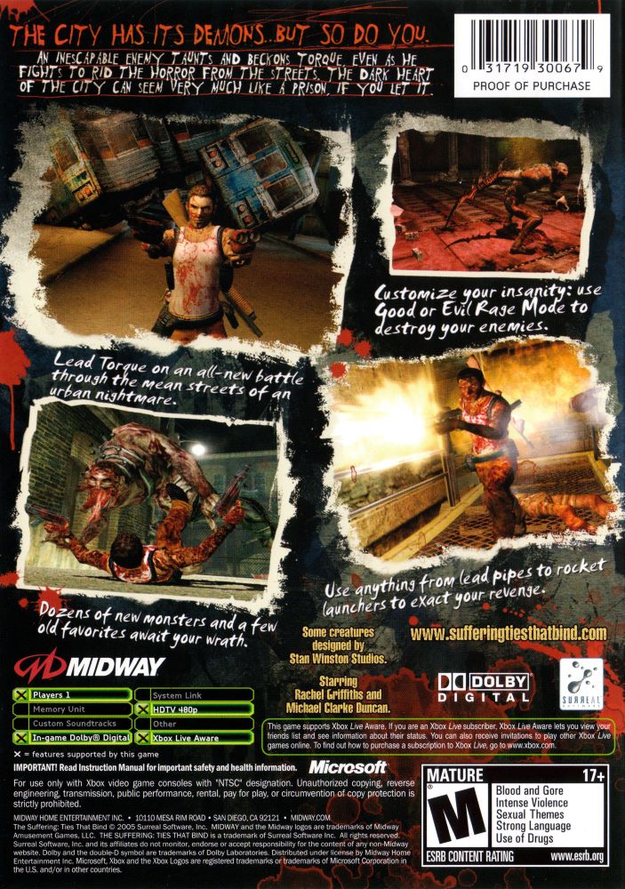 The Suffering Ties That Bind Xbox - Video Game - Used - CaveGamers - Image 2
