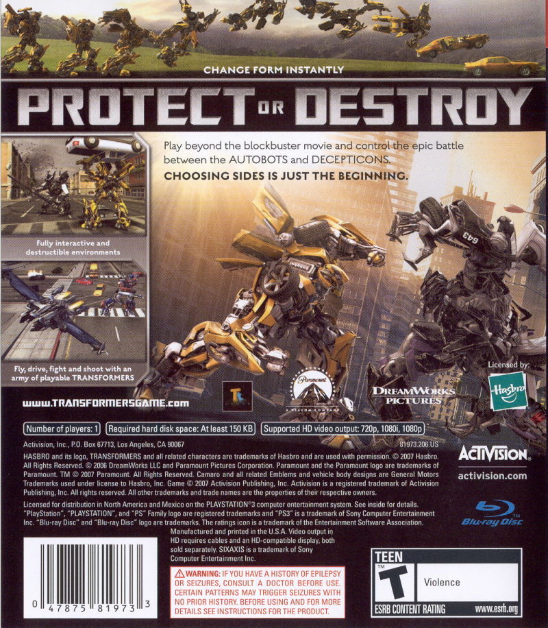 Transformers: The Game