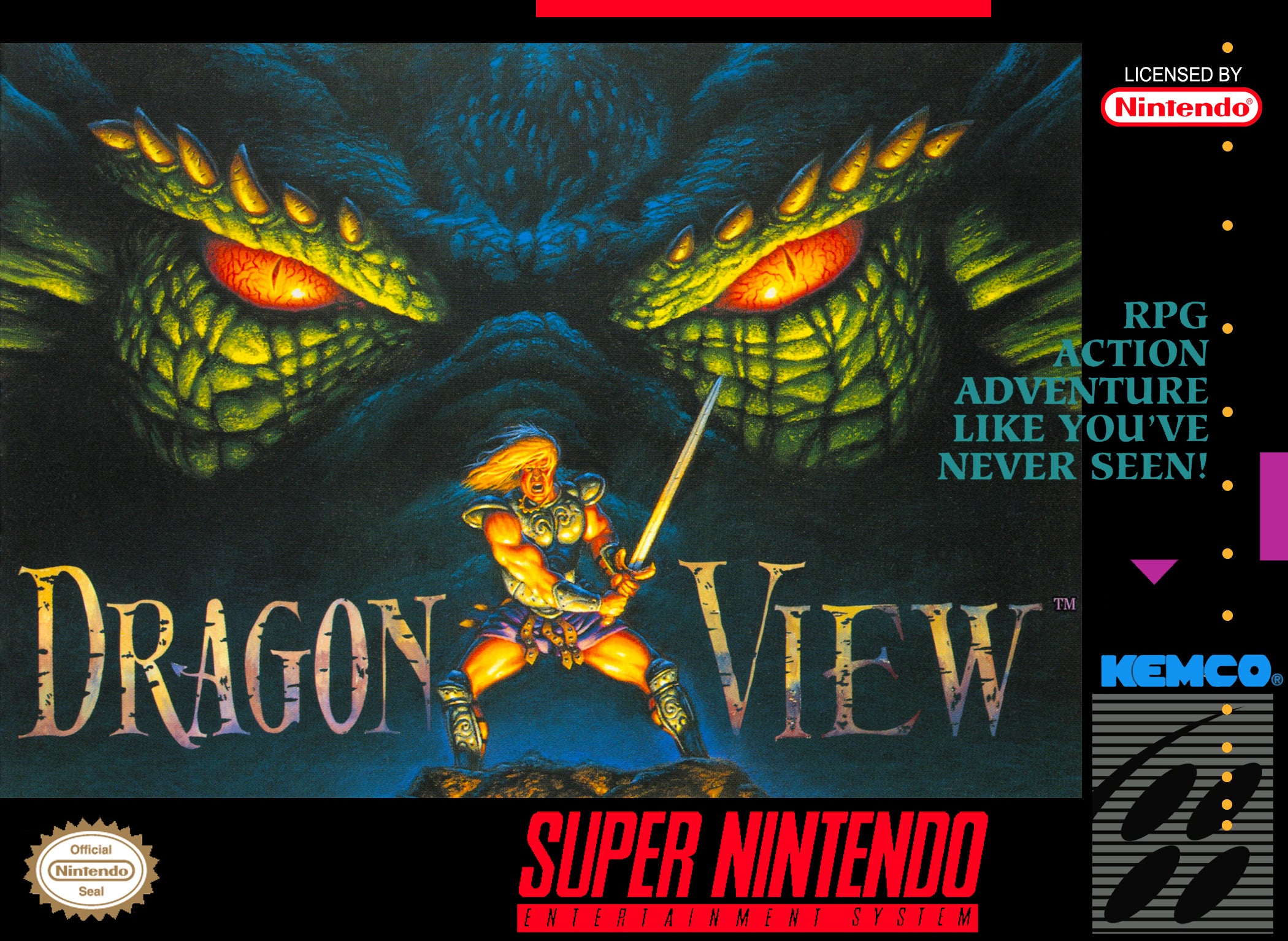 Dragon View SNES - Video Game - Used - CaveGamers