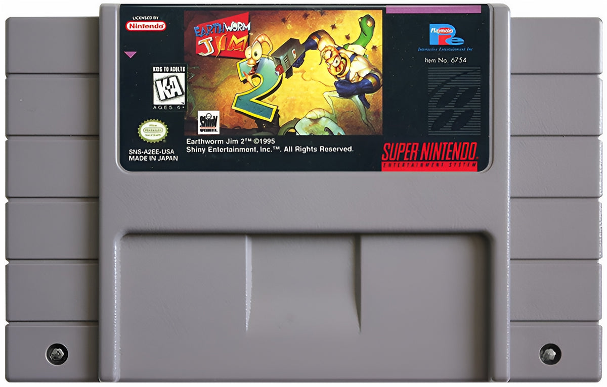 Earthworm Jim 2 SNES - Video Game - Used - CaveGamers - Image 3