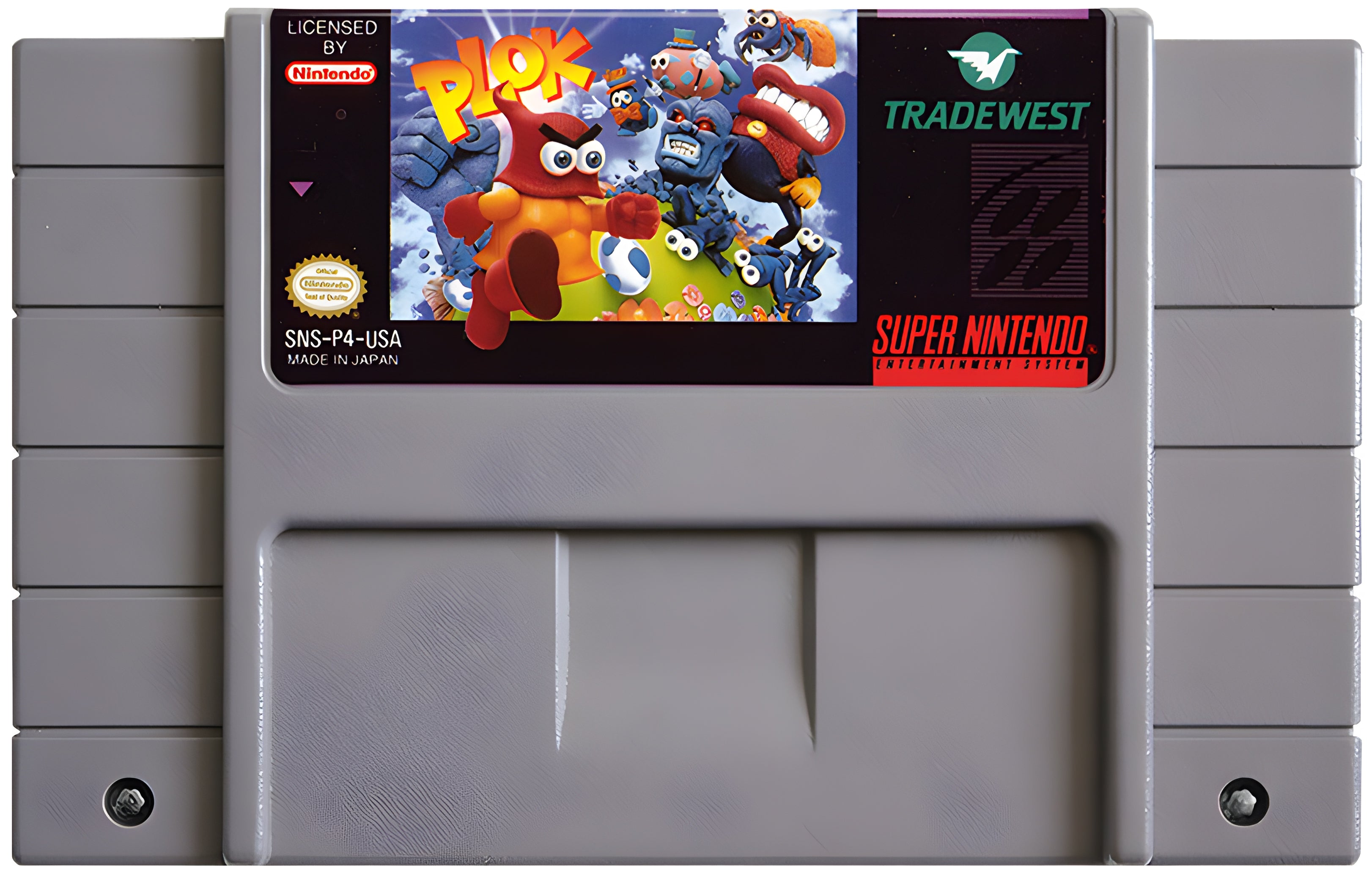 Plok SNES - Video Game - Used - CaveGamers - Image 3