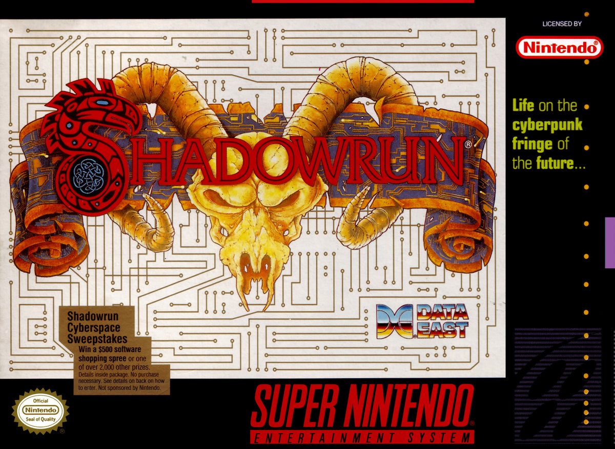 Shadowrun SNES - Video Game - Used - CaveGamers