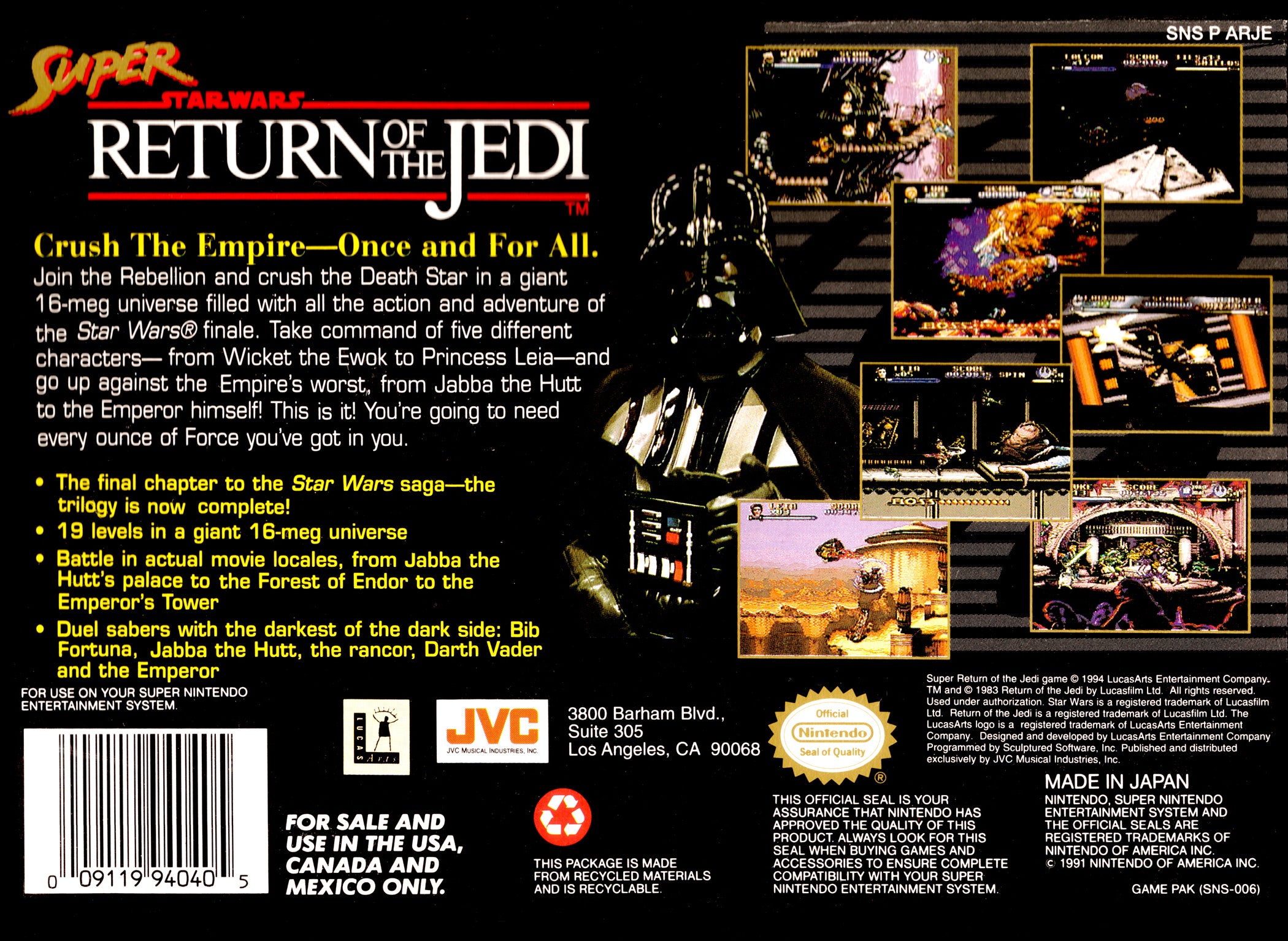 Super Star Wars Return of the Jedi