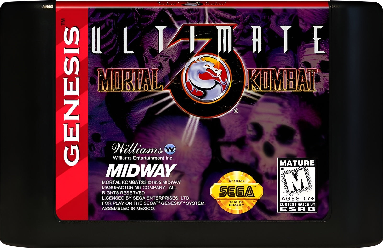 Ultimate Mortal Kombat 3 Genesis - Video Game - Used - CaveGamers - Image 3