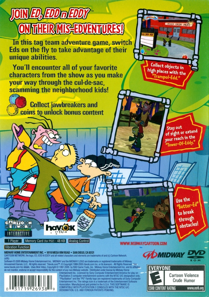 Ed Edd N Eddy Mis-Edventures PS2 - Video Game - Used - CaveGamers - Image 2
