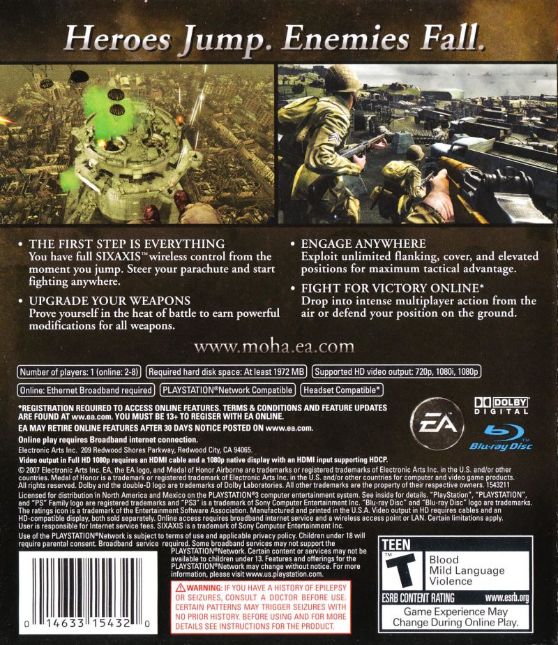 Medal of Honor Airborne PS3 - Video Game - Used - CaveGamers - Image 2