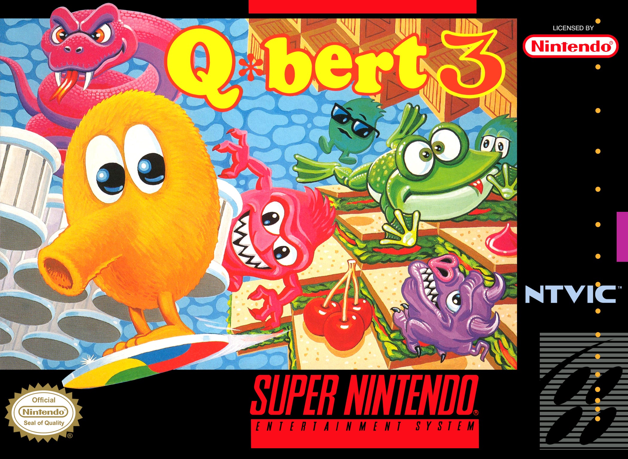 Q*bert 3 SNES - Video Game - Used - CaveGamers